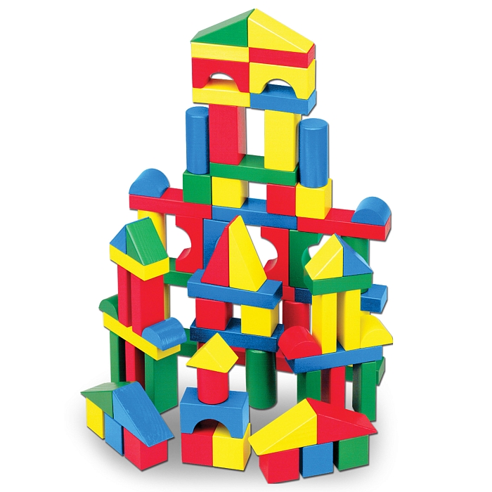 Розвиваючий набір &quot;100 дерев'яних кубиків&quot; Melissa&Doug (MD10481) Melissa & Doug