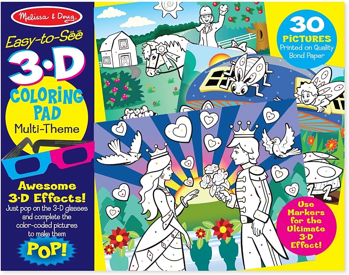 3D розмальовка по крапкам для дівчаток Melissa&Doug (MD9963) Melissa & Doug