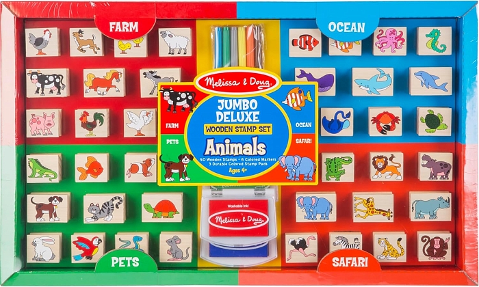 МЕГА-набір "Дерев'яні штампи" Melissa&Doug (MD93416) Melissa & Doug