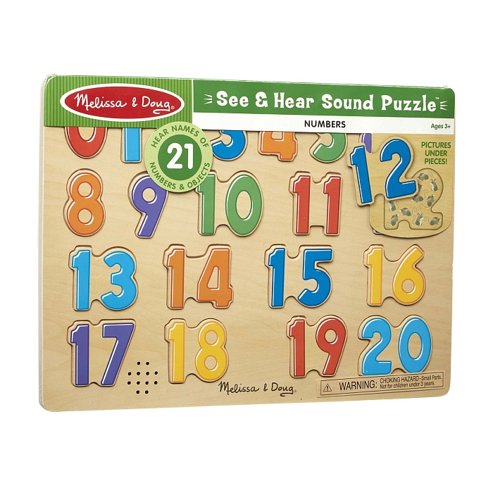 Звуковий пазл англійські "Цифри" Melissa&Doug (MD339) Melissa & Doug