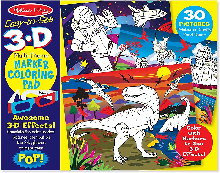 3D розмальовка по крапкам для хлопчиків Melissa&Doug (MD9964) Melissa & Doug