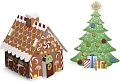 Об'ємні блискучі наліпки &quot;Різдвяна ялинка і пряниковий будиночок&quot; Melissa&Doug (MD8404) Melissa & Doug