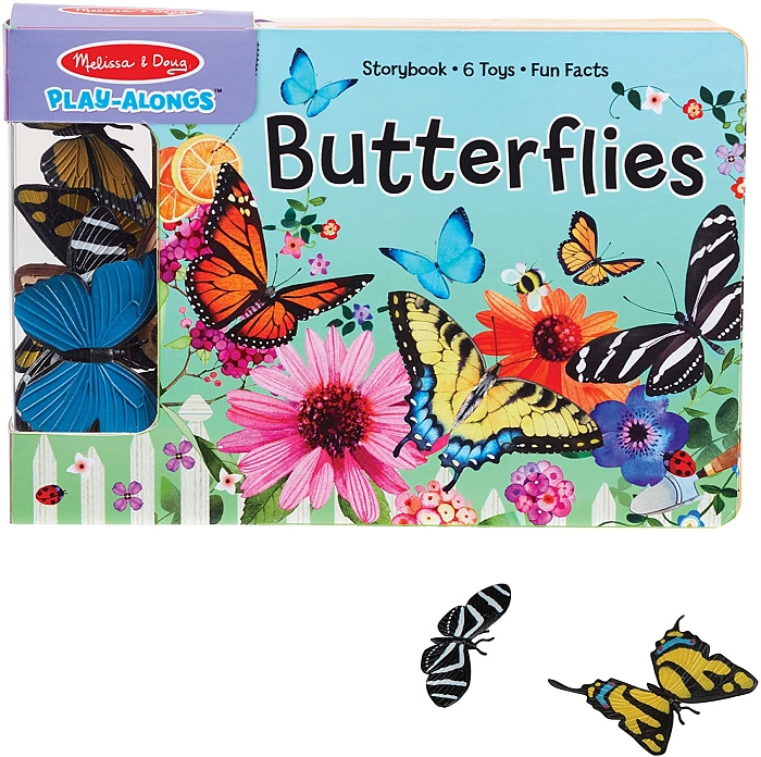 М'яка книга з ігровими фігурками метеликів (MD31281) Melissa & Doug
