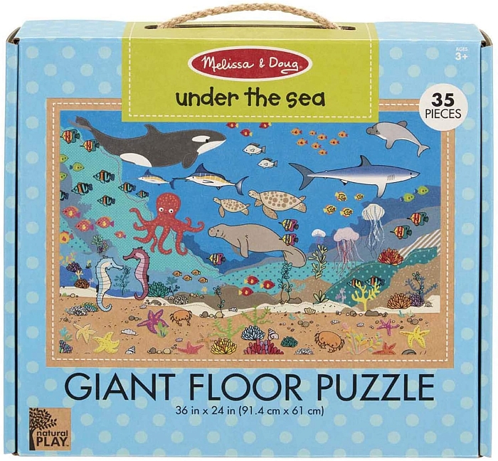 Гігантська головоломка-пазли &quot;Під морем&quot;, 35 ел. Melissa&Doug (MD31376) Melissa & Doug