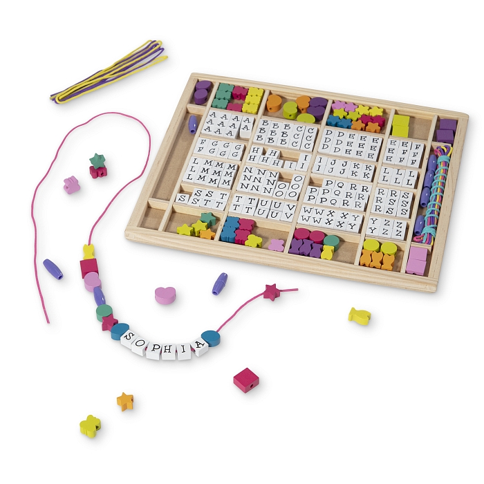 МЕГА-набір дерев'яних намистин &quot;Алфавіт&quot; Melissa&Doug (MD13774) Melissa & Doug