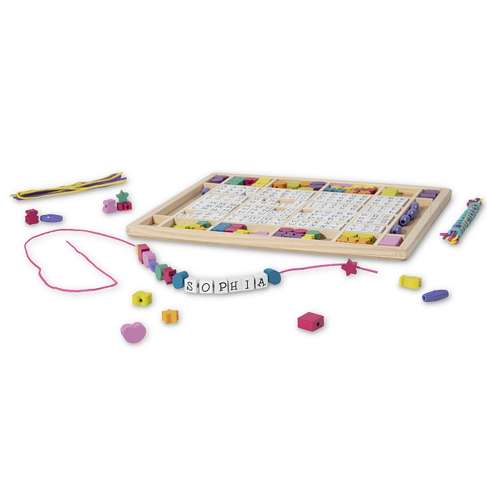 МЕГА-набір дерев'яних намистин &quot;Алфавіт&quot; Melissa&Doug (MD13774) Melissa & Doug